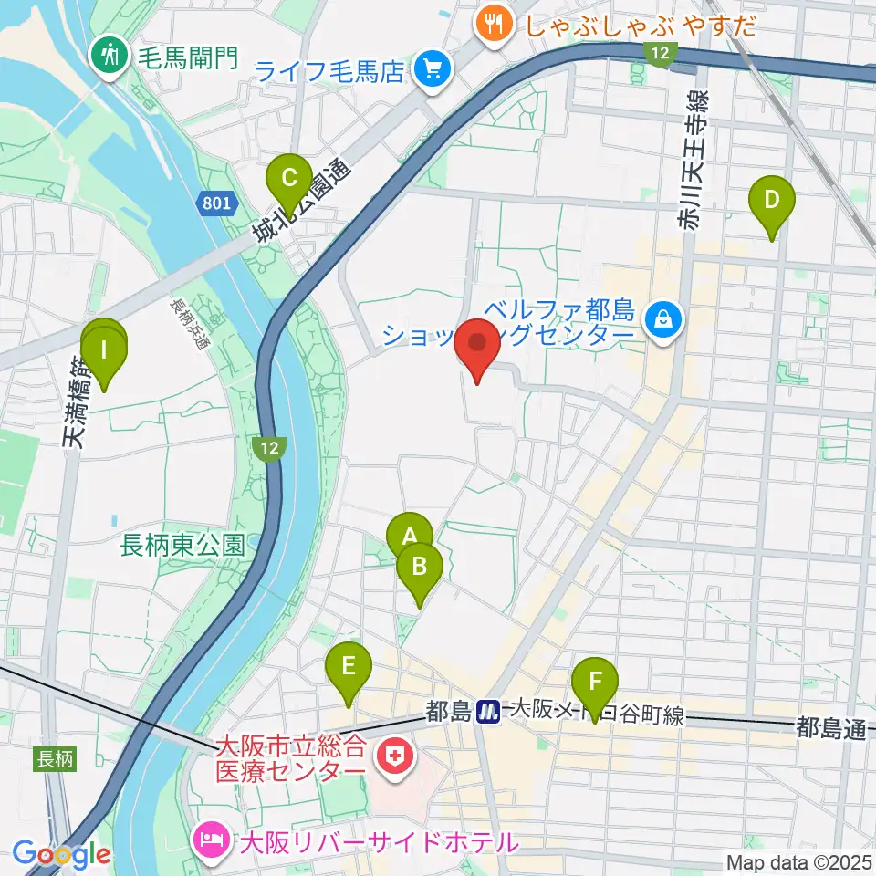 森音楽教室 都島教室周辺のホテル一覧地図