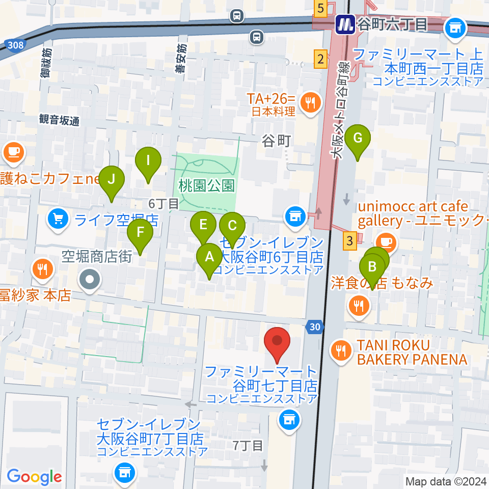 さくらピアノ教室・ヴァイオリン教室周辺のホテル一覧地図