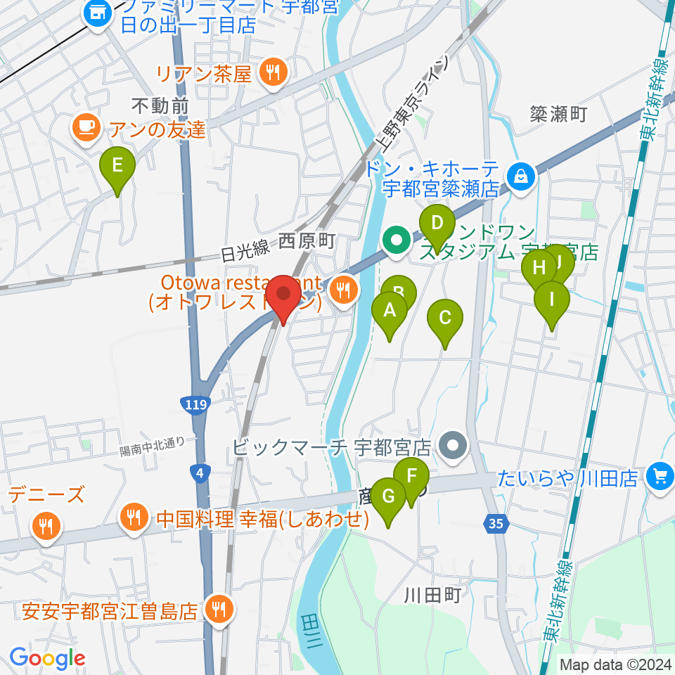 シーズ・ミュージックスクール周辺のホテル一覧地図