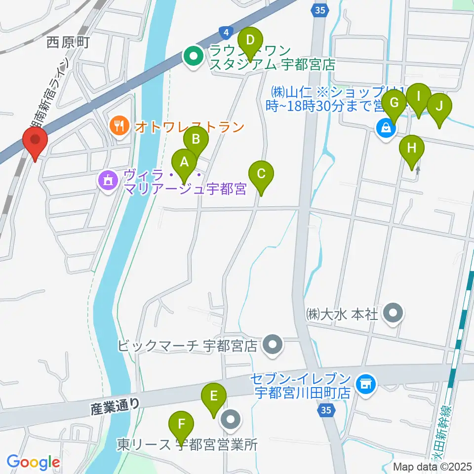 シーズ・ミュージックスクール周辺のホテル一覧地図
