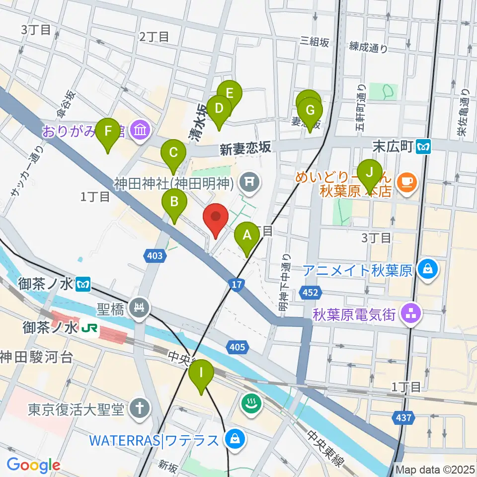 メディア・カーム周辺のホテル一覧地図