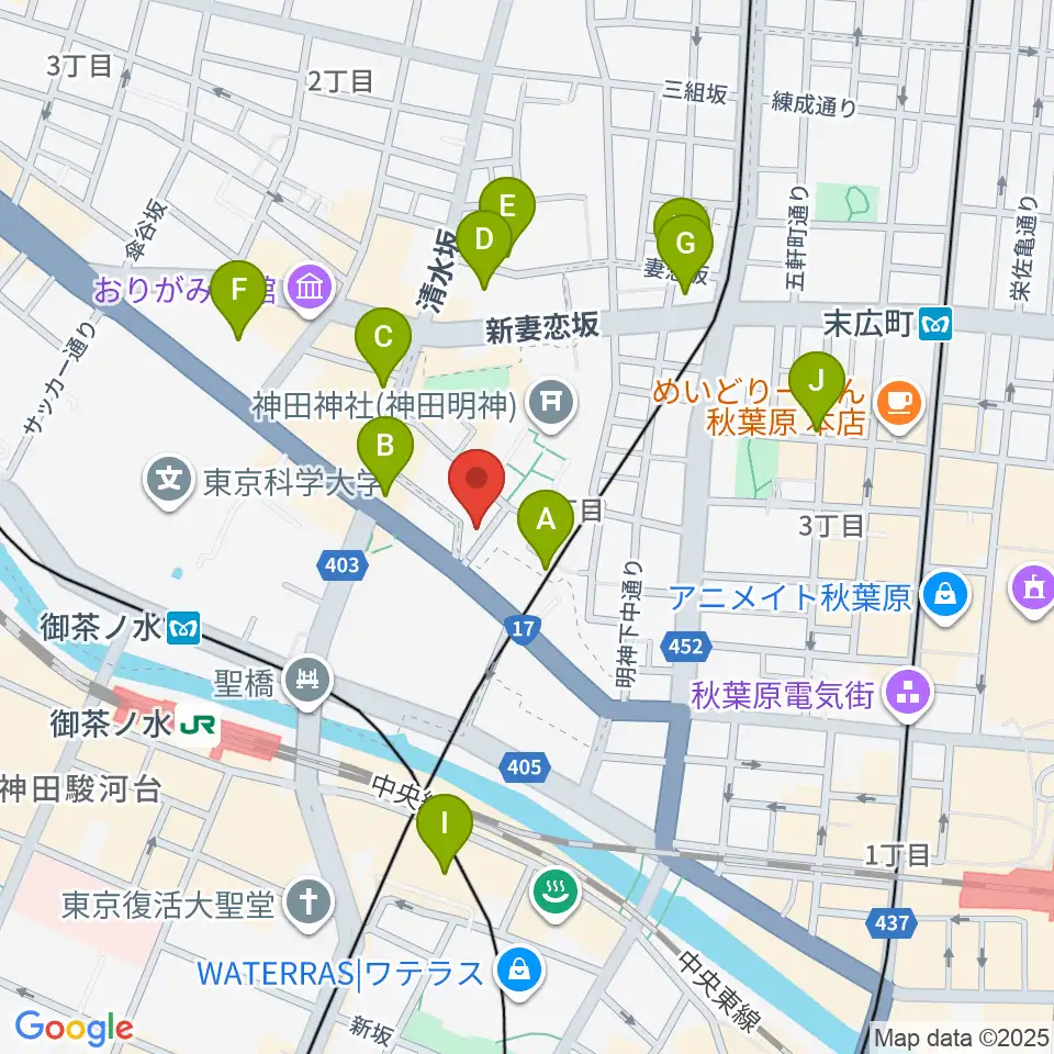 メディア・カーム周辺のホテル一覧地図