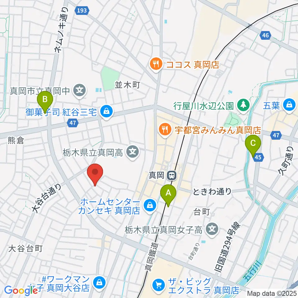 シノザキ総合音楽学院周辺のホテル一覧地図