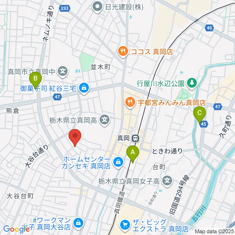 シノザキ総合音楽学院周辺のホテル一覧地図