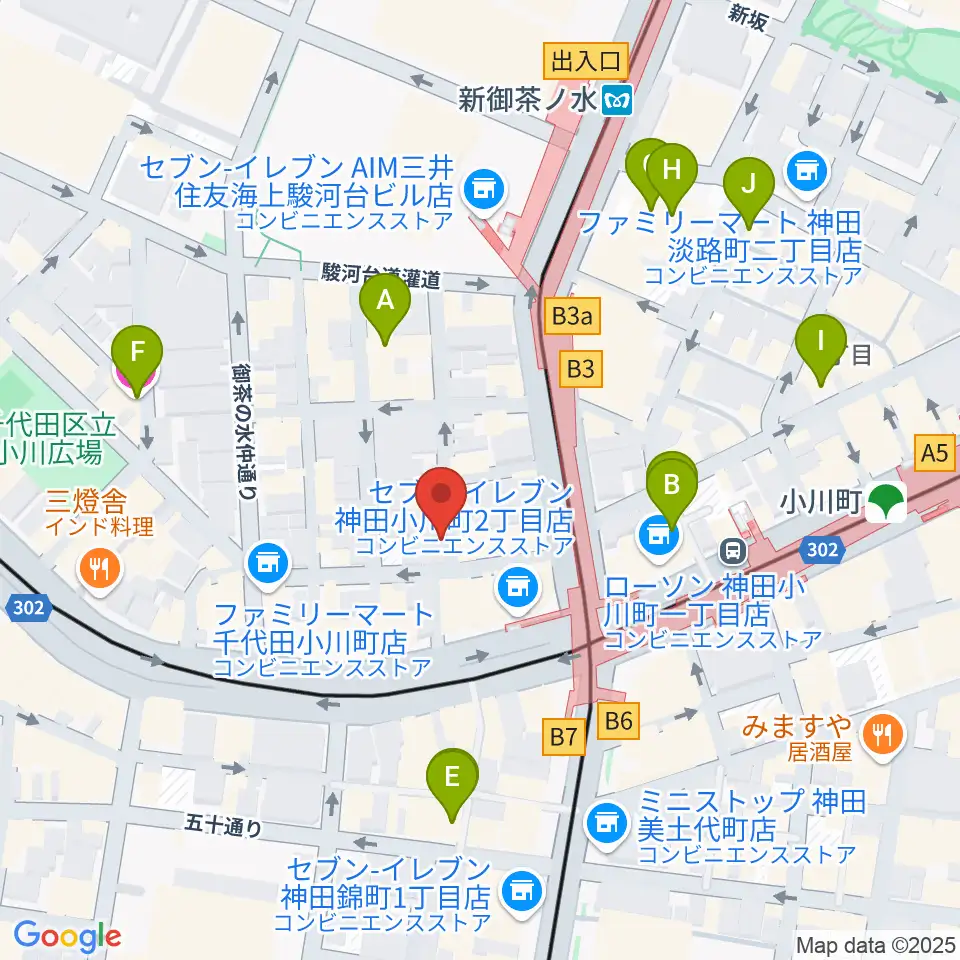 ウッドマンお茶の水店周辺のホテル一覧地図