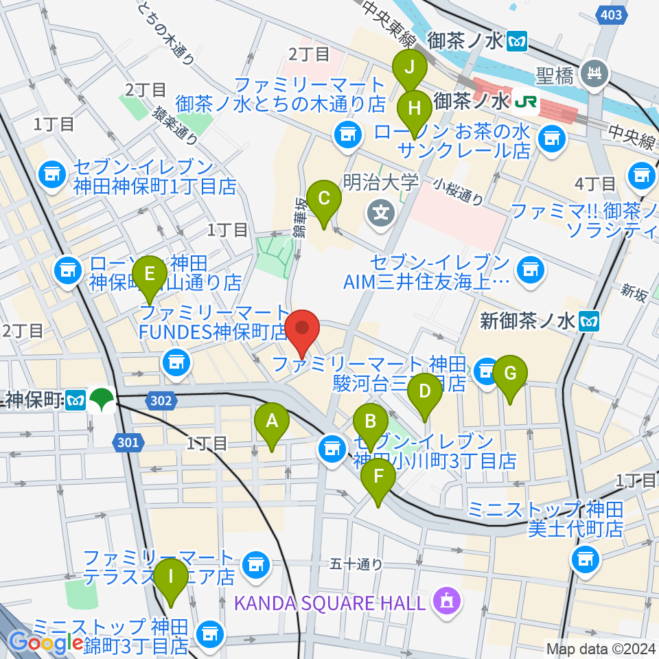 ナチュラルハイテックレコーズ周辺のホテル一覧地図