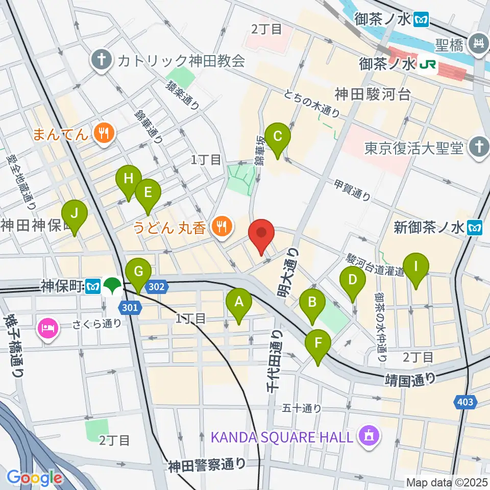 ナチュラルハイテックレコーズ周辺のホテル一覧地図
