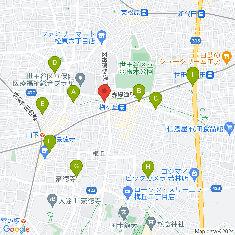 弦遊亭周辺のホテル一覧地図