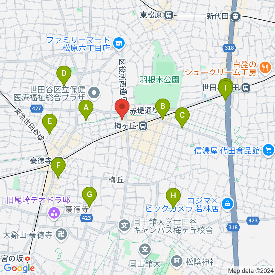 弦遊亭周辺のホテル一覧地図