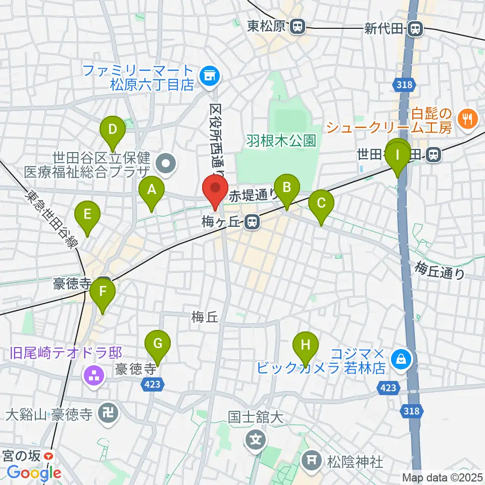 弦遊亭周辺のホテル一覧地図