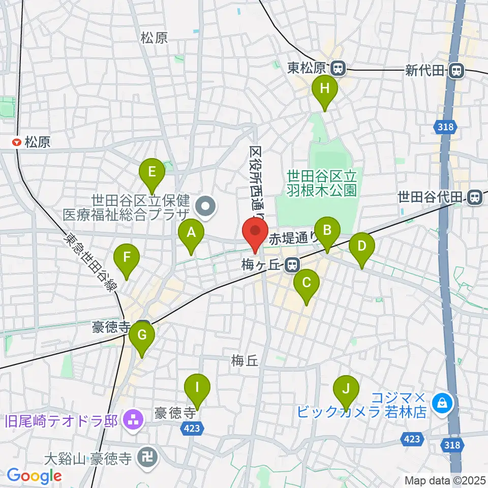 弦遊亭周辺のホテル一覧地図