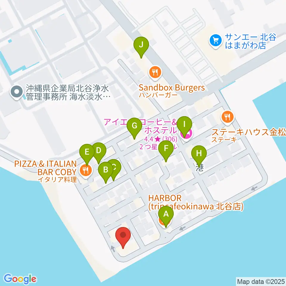 サンセットミュージックスクール周辺のホテル一覧地図