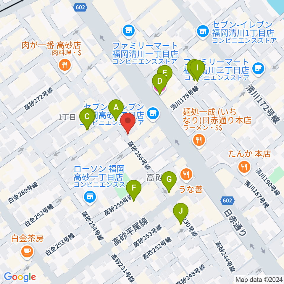 ワンナイン・サウンドプロデュース周辺のホテル一覧地図