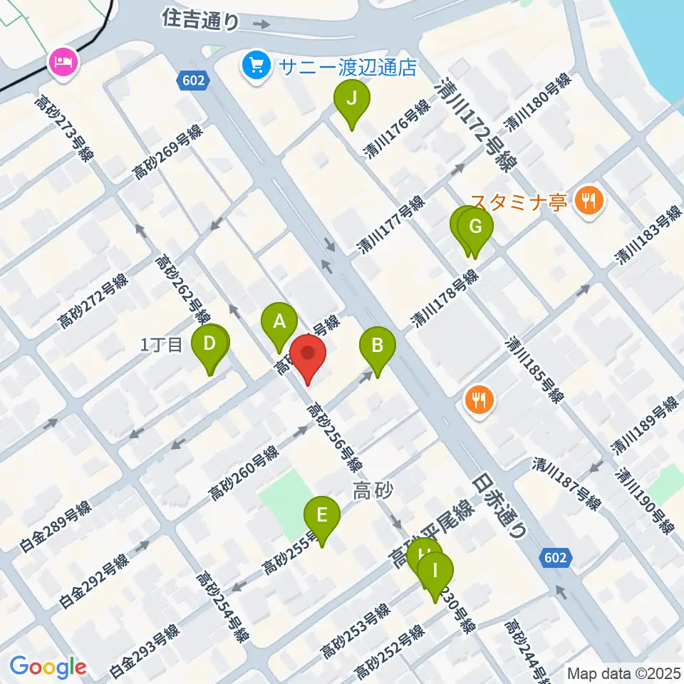 ワンナイン・サウンドプロデュース周辺のホテル一覧地図