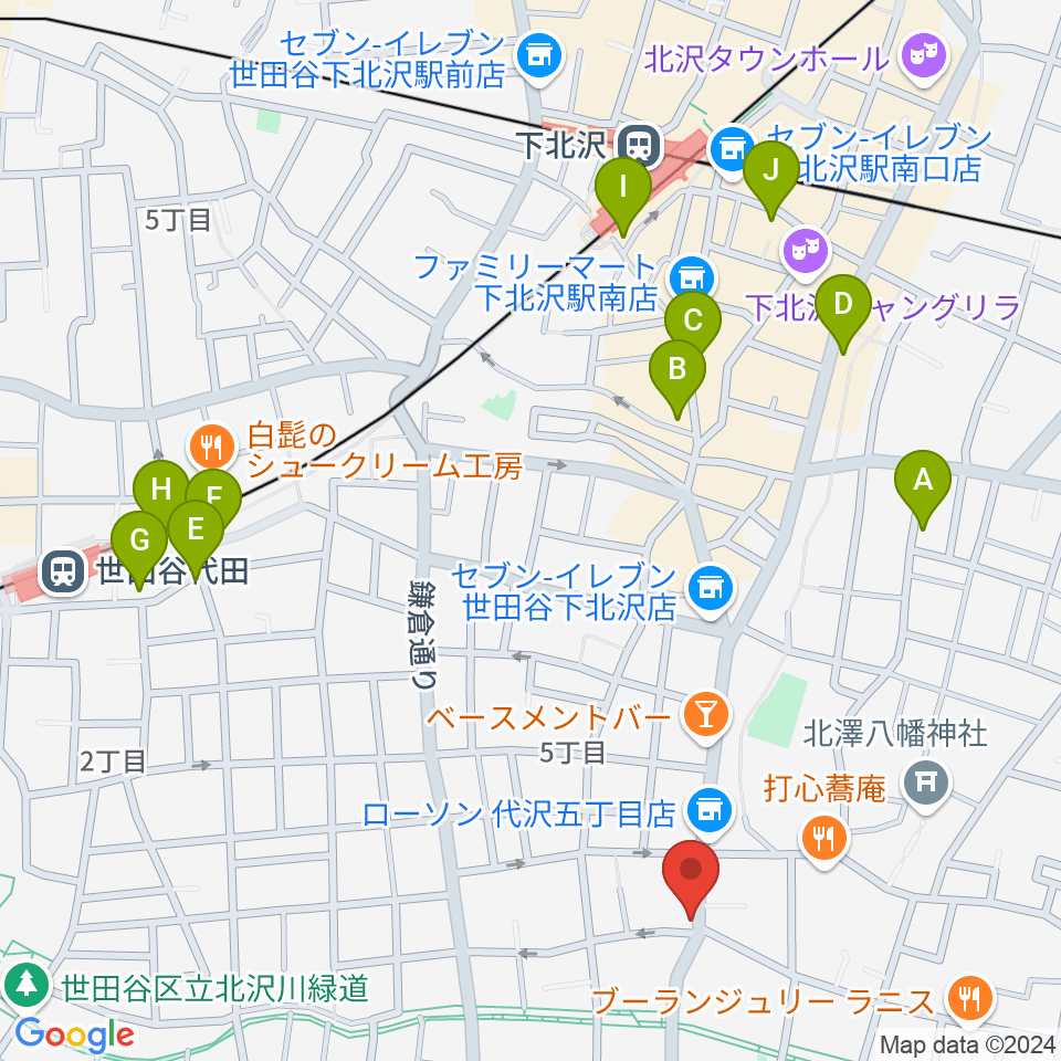 フォルテ楽器周辺のホテル一覧地図