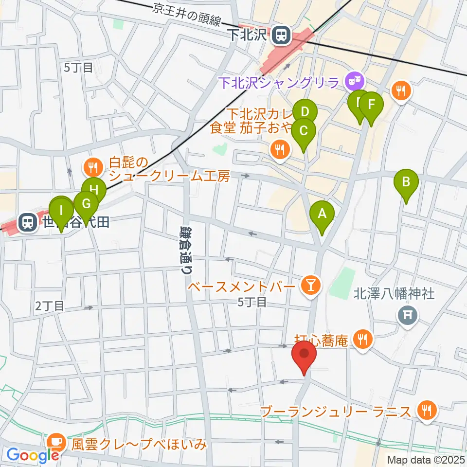 フォルテ楽器周辺のホテル一覧地図