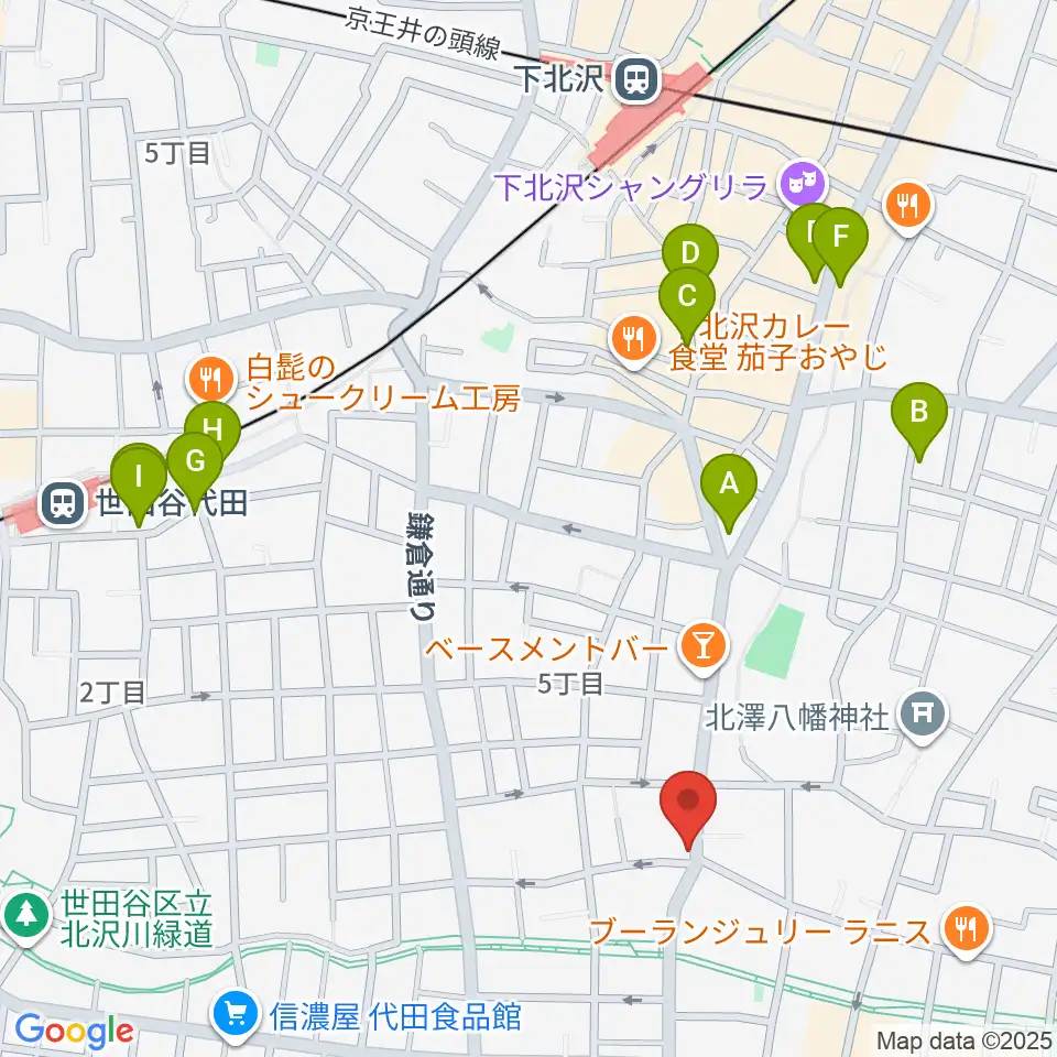 フォルテ楽器周辺のホテル一覧地図