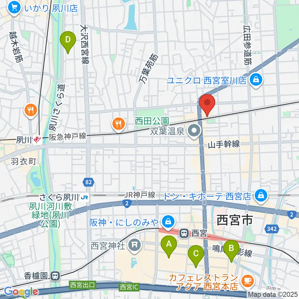音楽スタジオ モンジャクシン周辺のホテル一覧地図