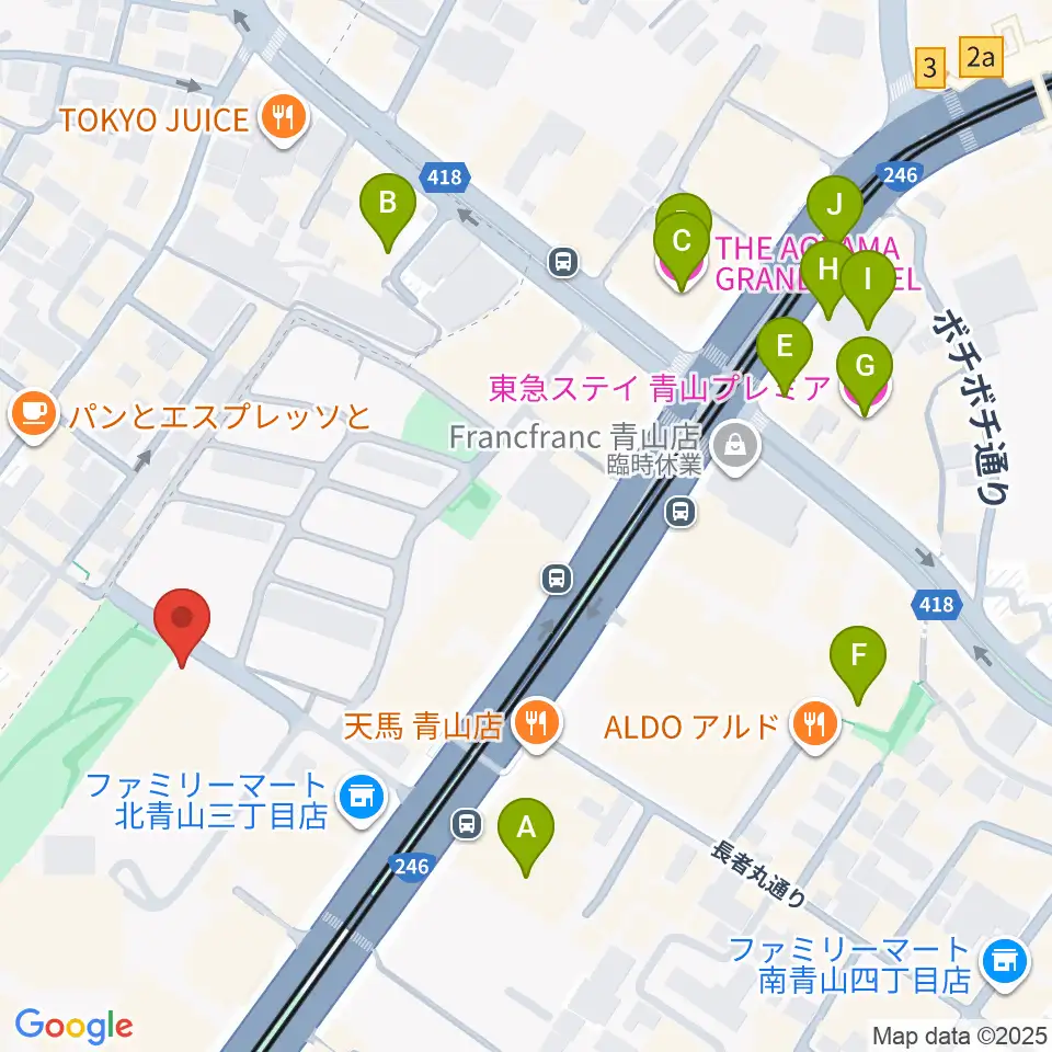 スタインウェイ&サンズ東京周辺のホテル一覧地図