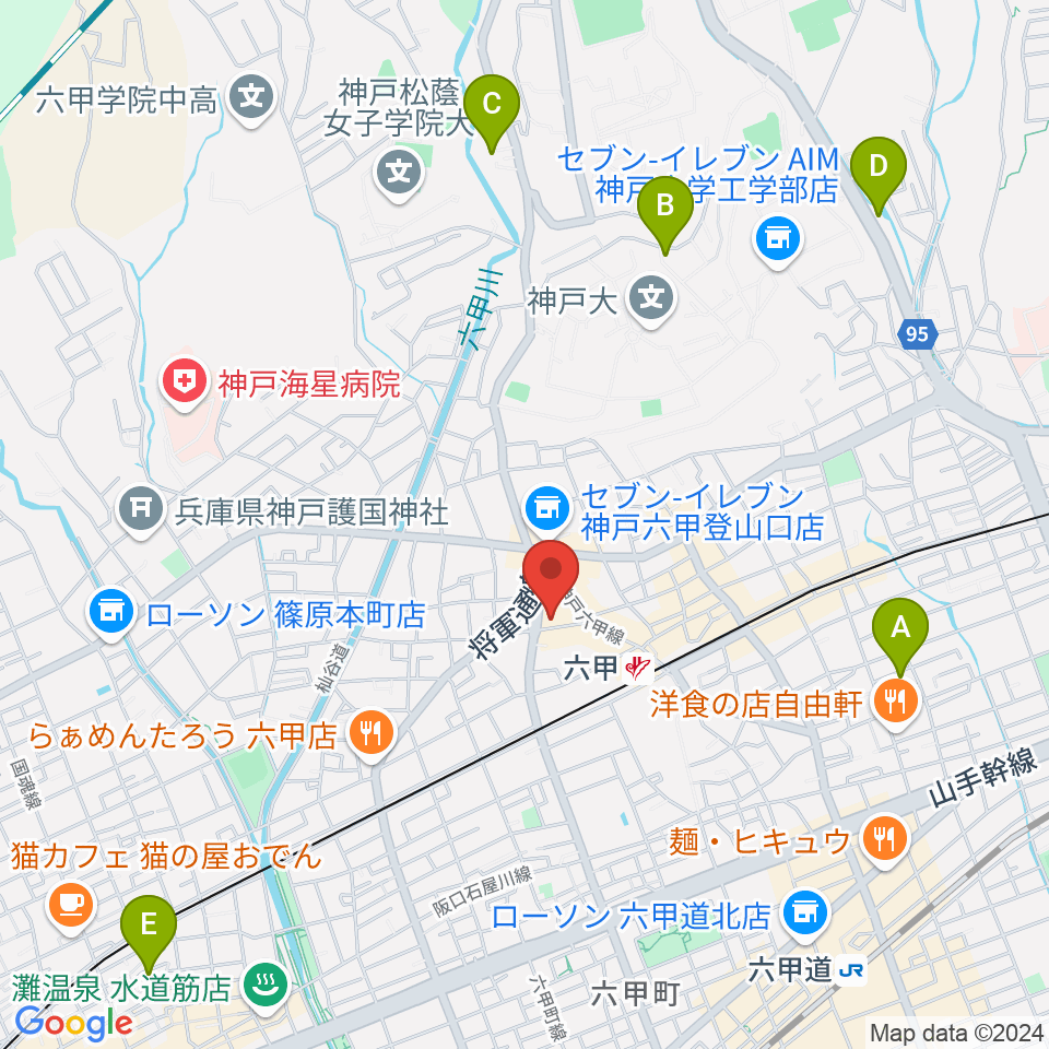 バイオリン工房 音屋周辺のホテル一覧地図