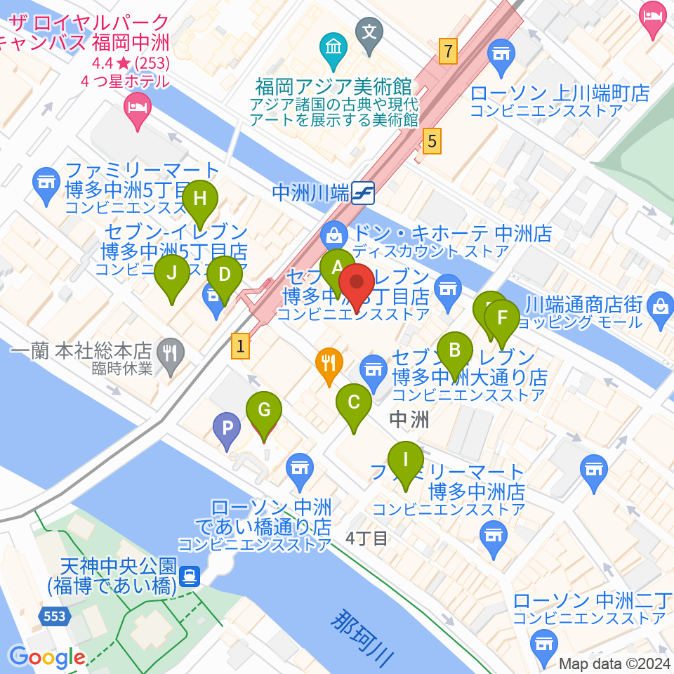 Gate's7周辺のホテル一覧地図