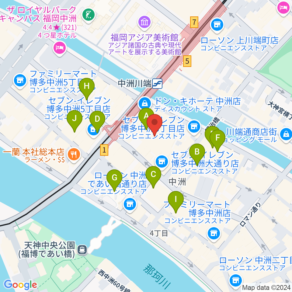 Gate's7周辺のホテル一覧地図