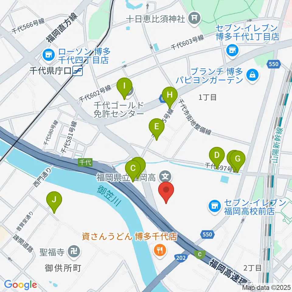 石蔵酒造 博多百年蔵周辺のホテル一覧地図