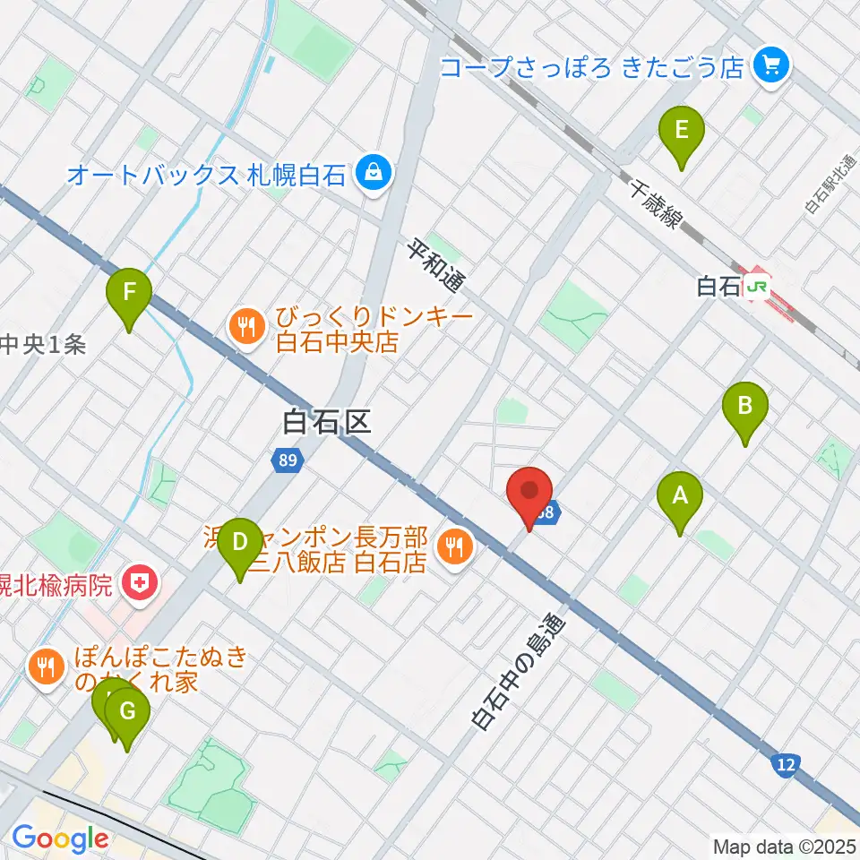 ピグスティー周辺のホテル一覧地図
