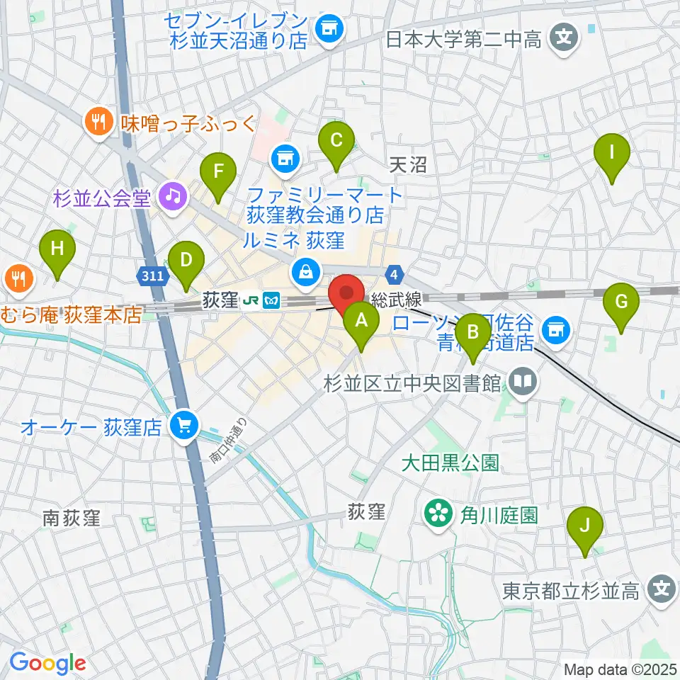 Studio Revival周辺のホテル一覧地図