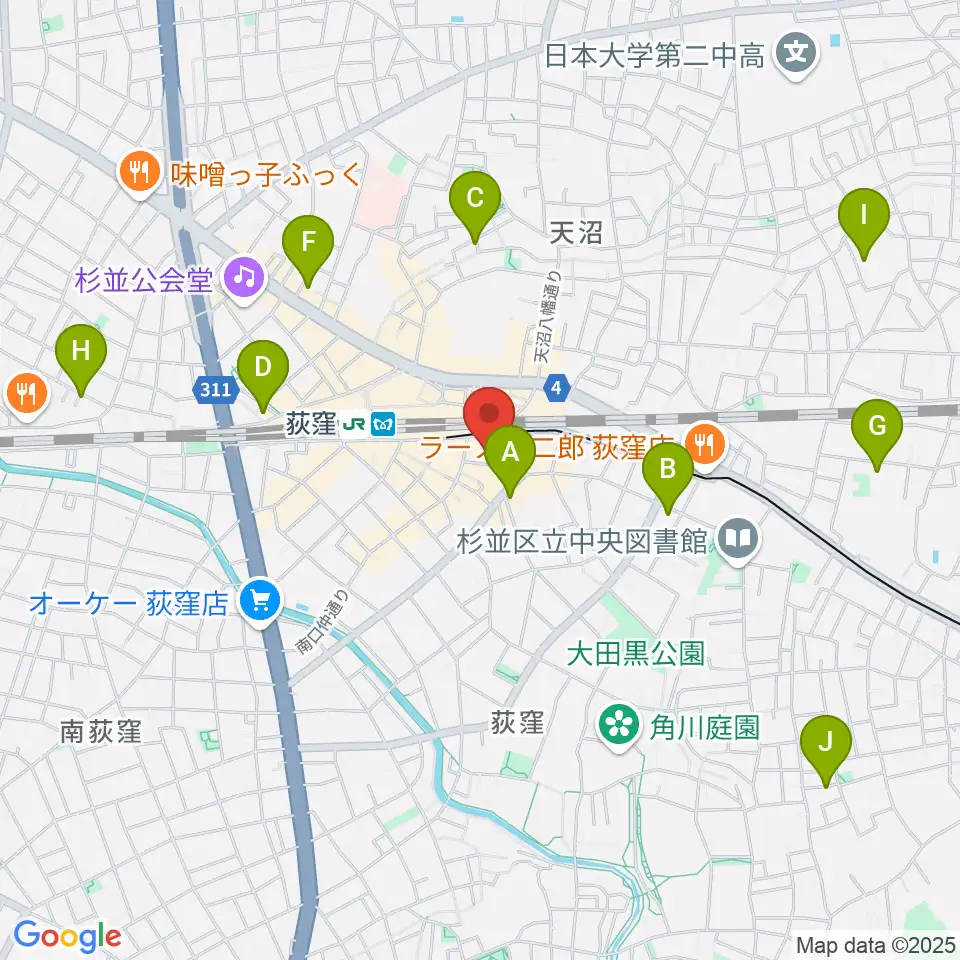 Studio Revival周辺のホテル一覧地図
