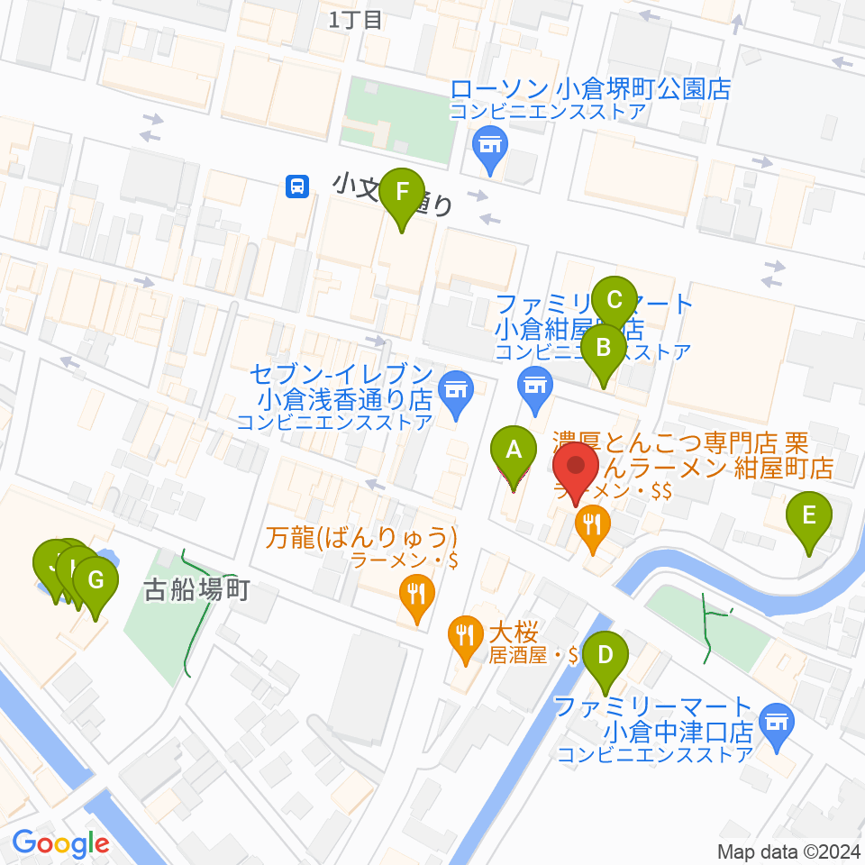 小倉フォークビレッジ周辺のホテル一覧地図