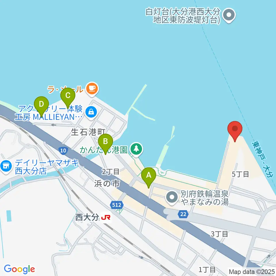 T.O.P.S Bitts HALL周辺のホテル一覧地図
