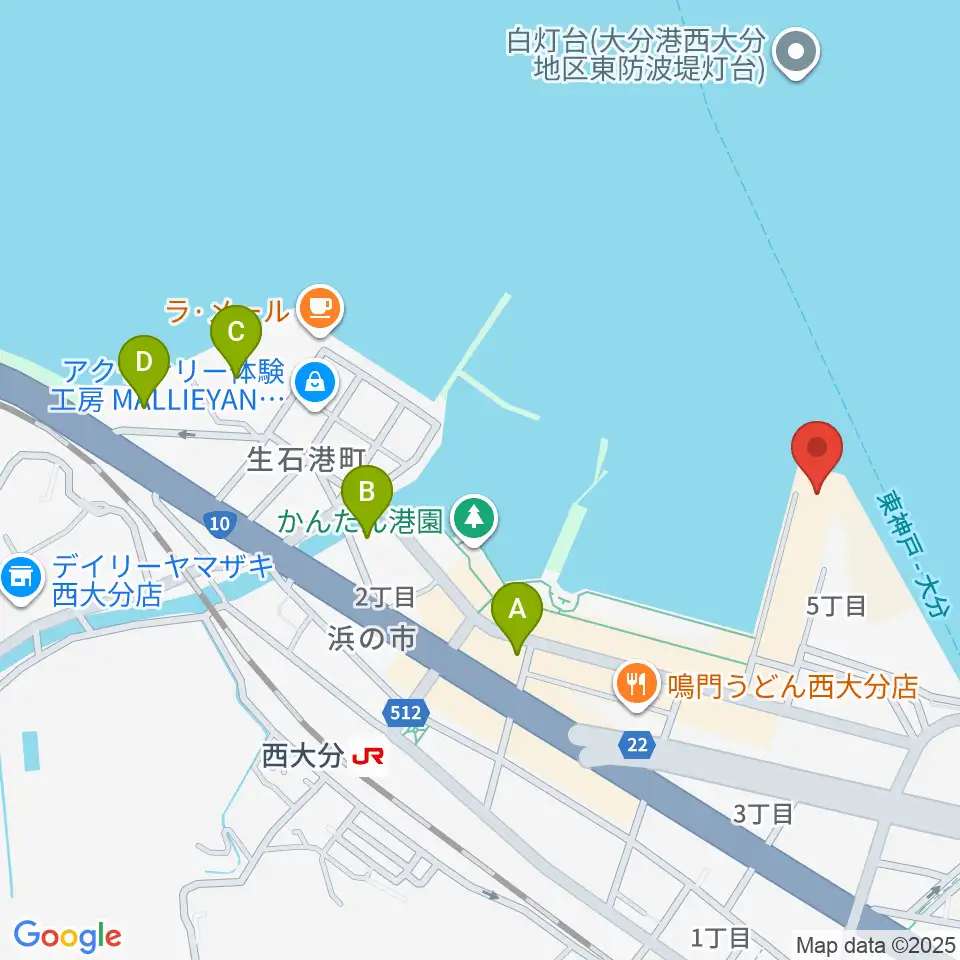 T.O.P.S Bitts HALL周辺のホテル一覧地図