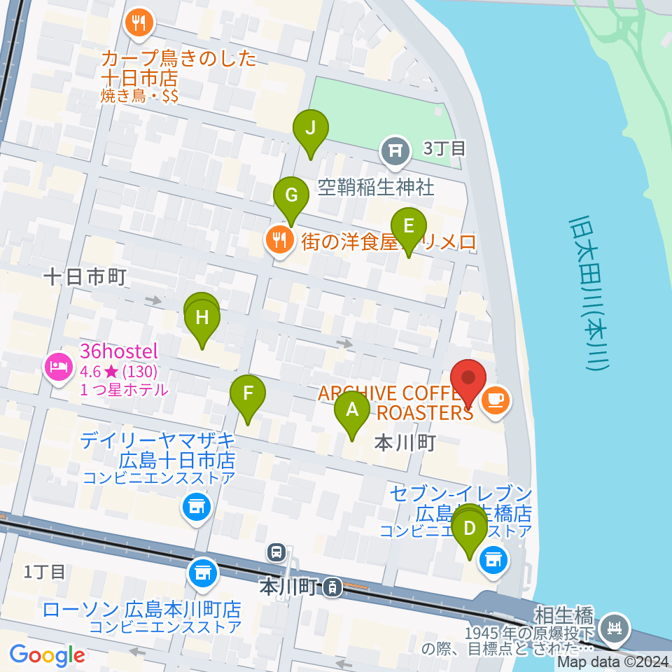 WAKOゲバントホール周辺のホテル一覧地図