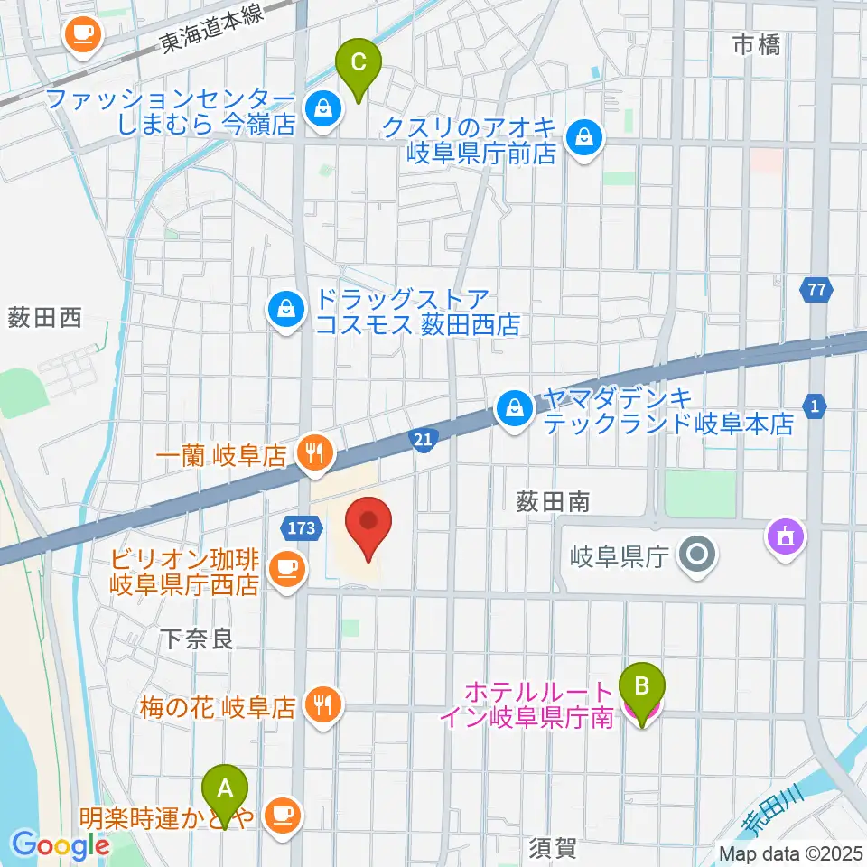 サラマンカホール周辺のホテル一覧地図