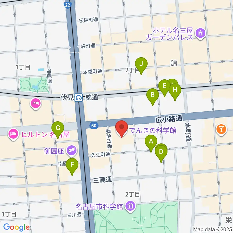 電気文化会館 ザ・コンサートホール周辺のホテル一覧地図