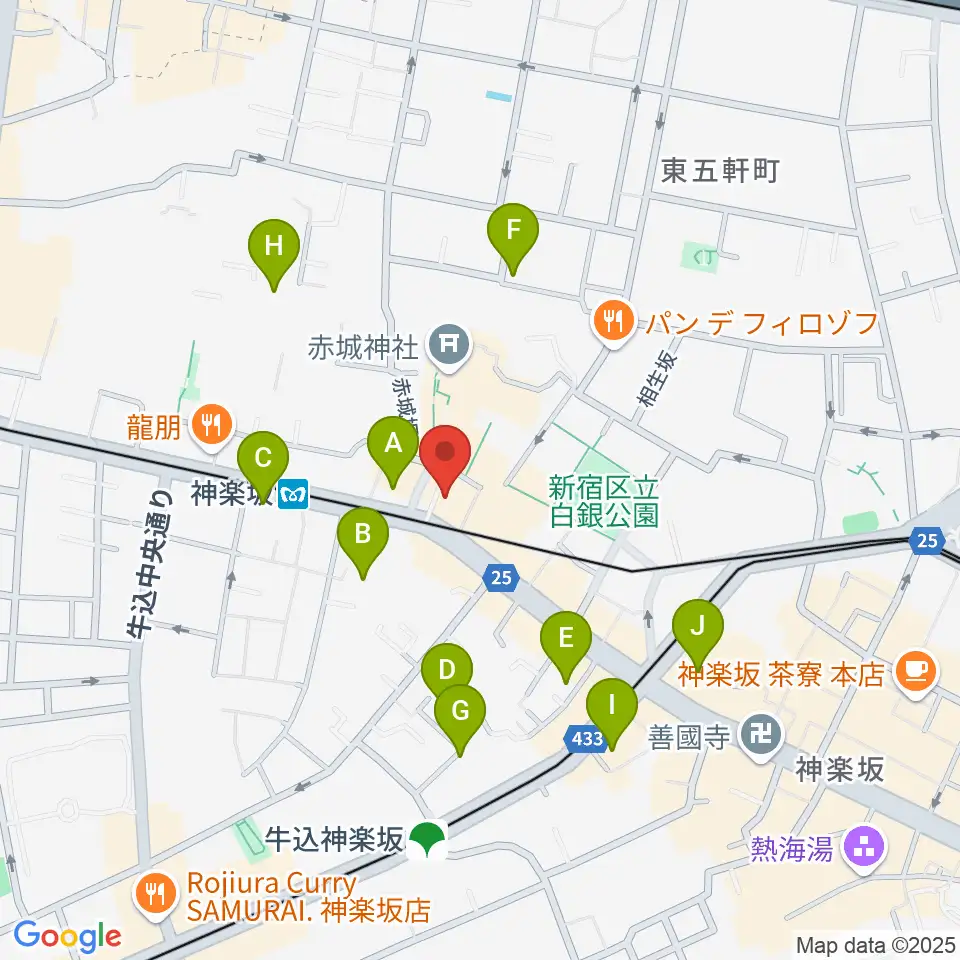 音楽の友ホール周辺のホテル一覧地図