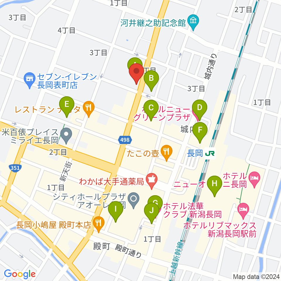 スタジオ・チャオ周辺のホテル一覧地図