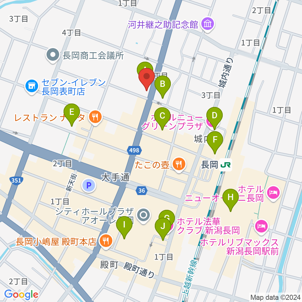 スタジオ・チャオ周辺のホテル一覧地図