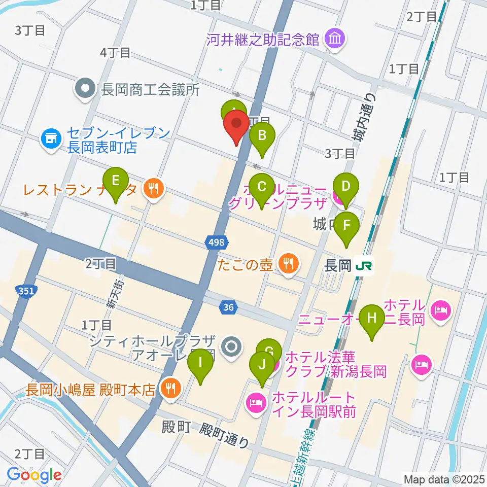 スタジオ・チャオ周辺のホテル一覧地図