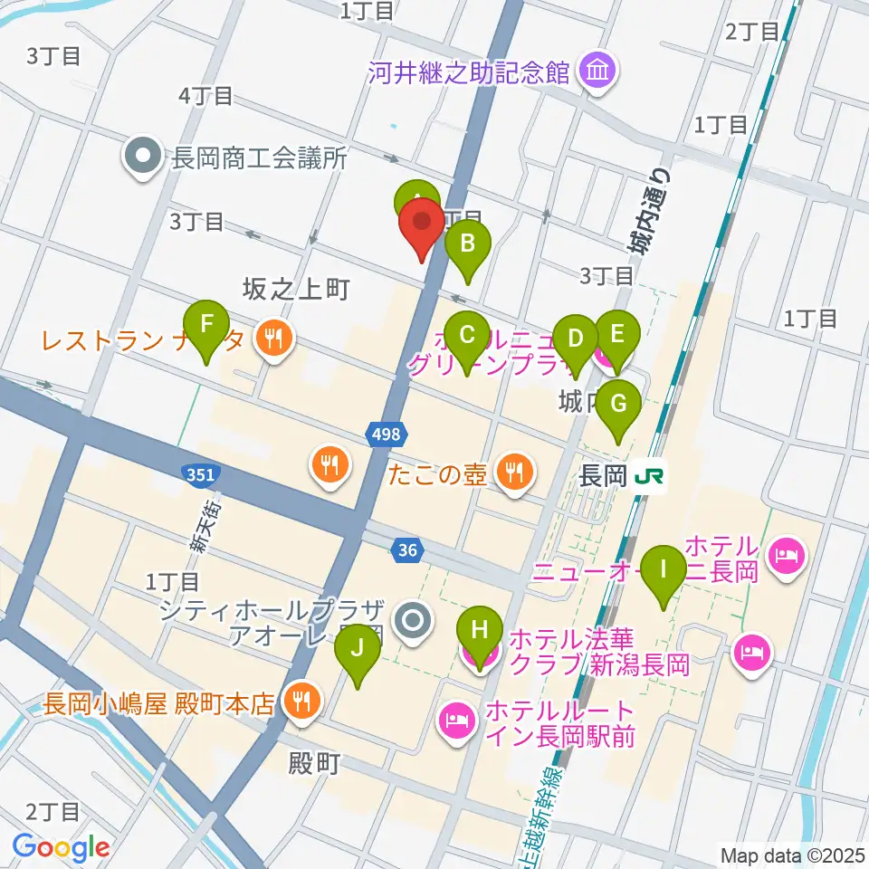 スタジオ・チャオ周辺のホテル一覧地図