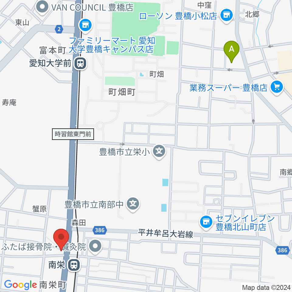 豊橋オレンジピット周辺のホテル一覧地図