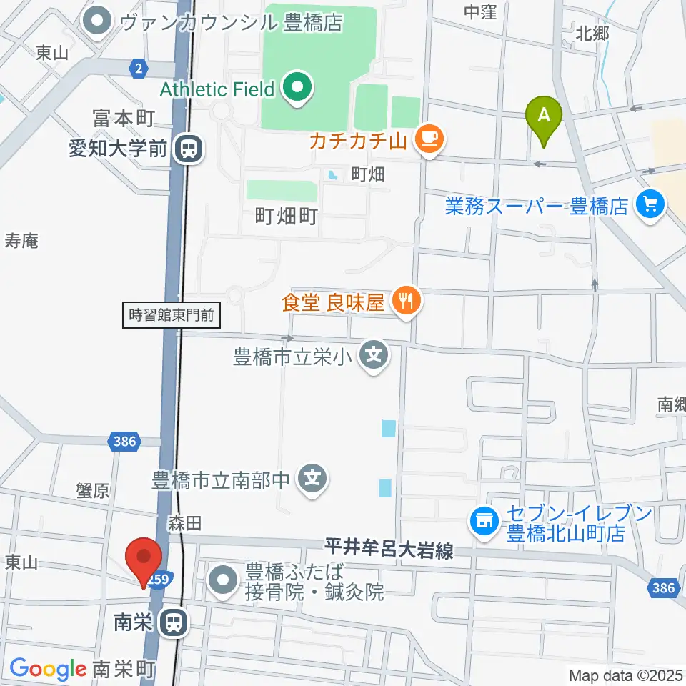 豊橋オレンジピット周辺のホテル一覧地図