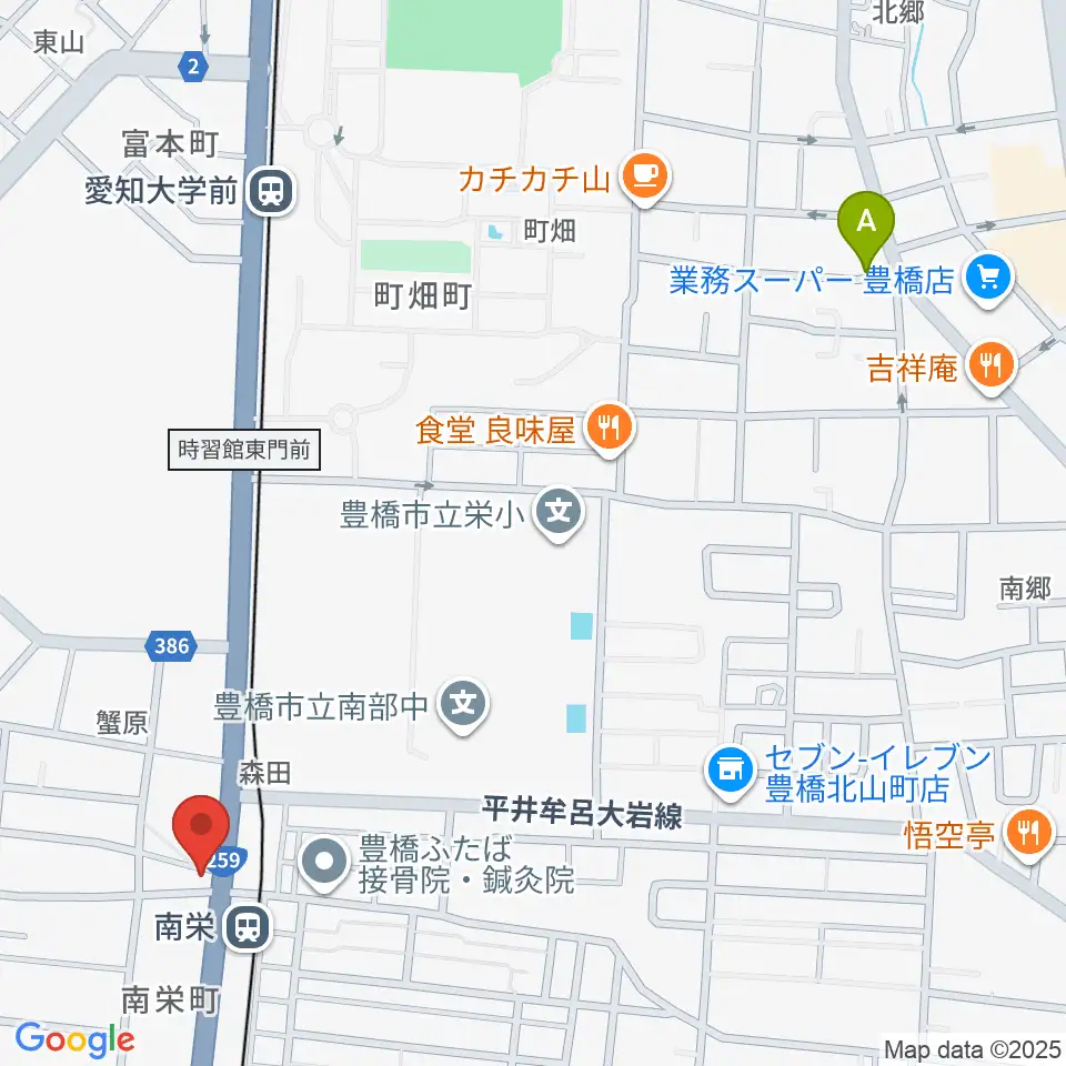 豊橋オレンジピット周辺のホテル一覧地図