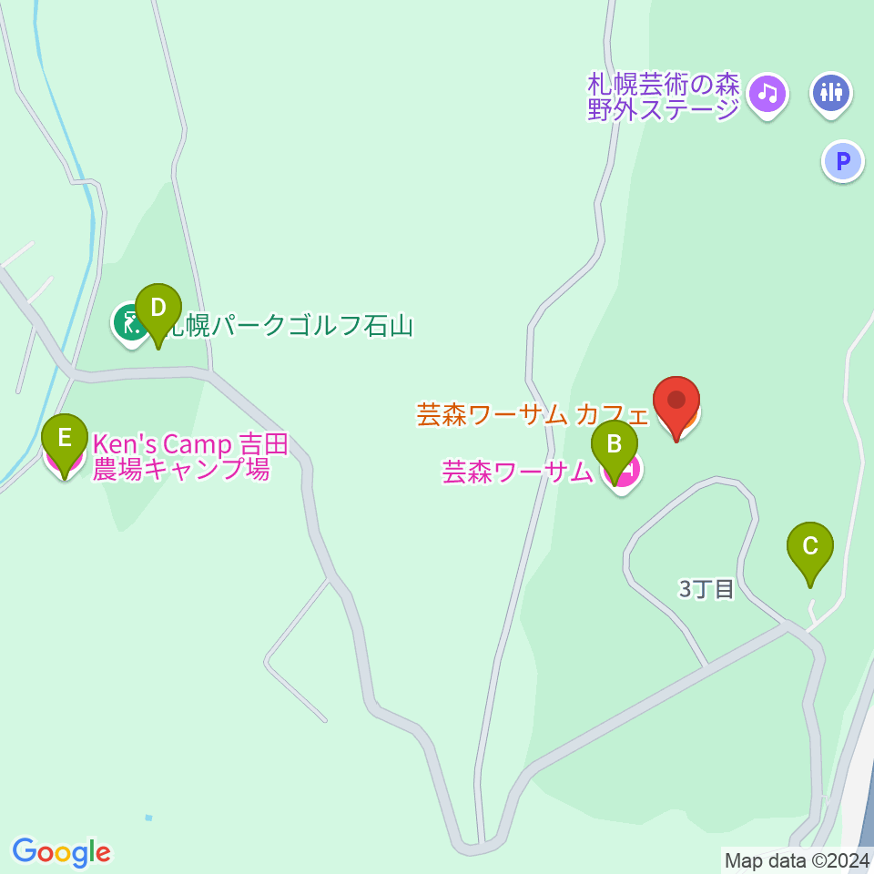 芸森スタジオ周辺のホテル一覧地図