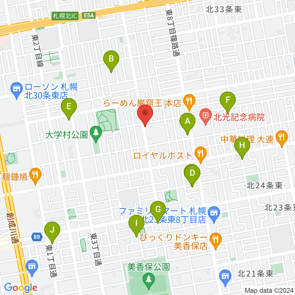 HIT STUDIO周辺のホテル一覧地図