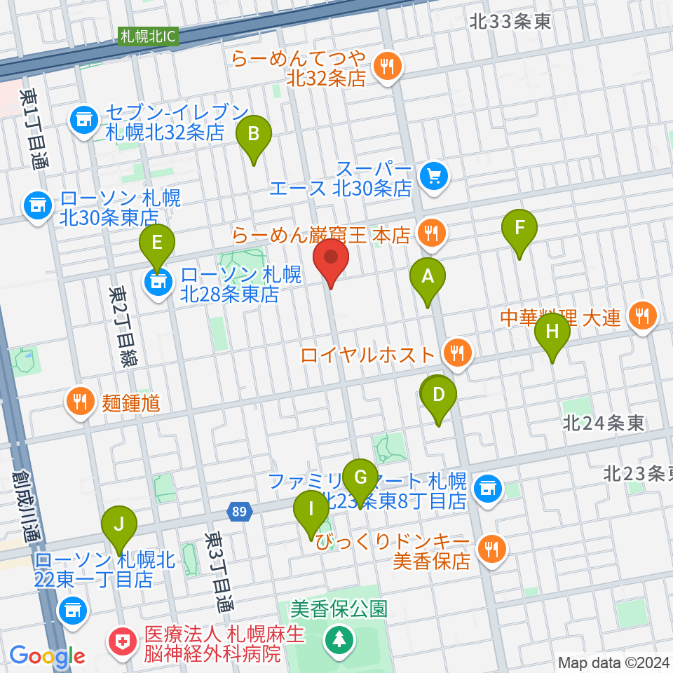 HIT STUDIO周辺のホテル一覧地図