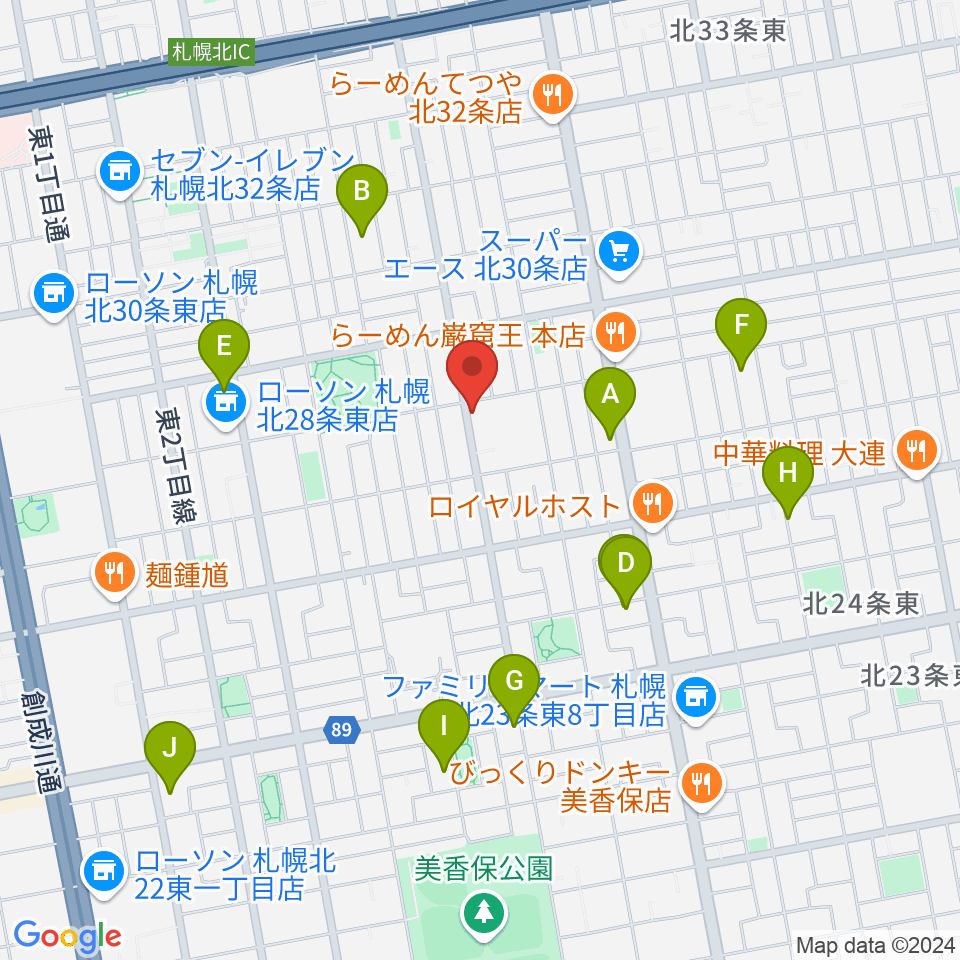 HIT STUDIO周辺のホテル一覧地図