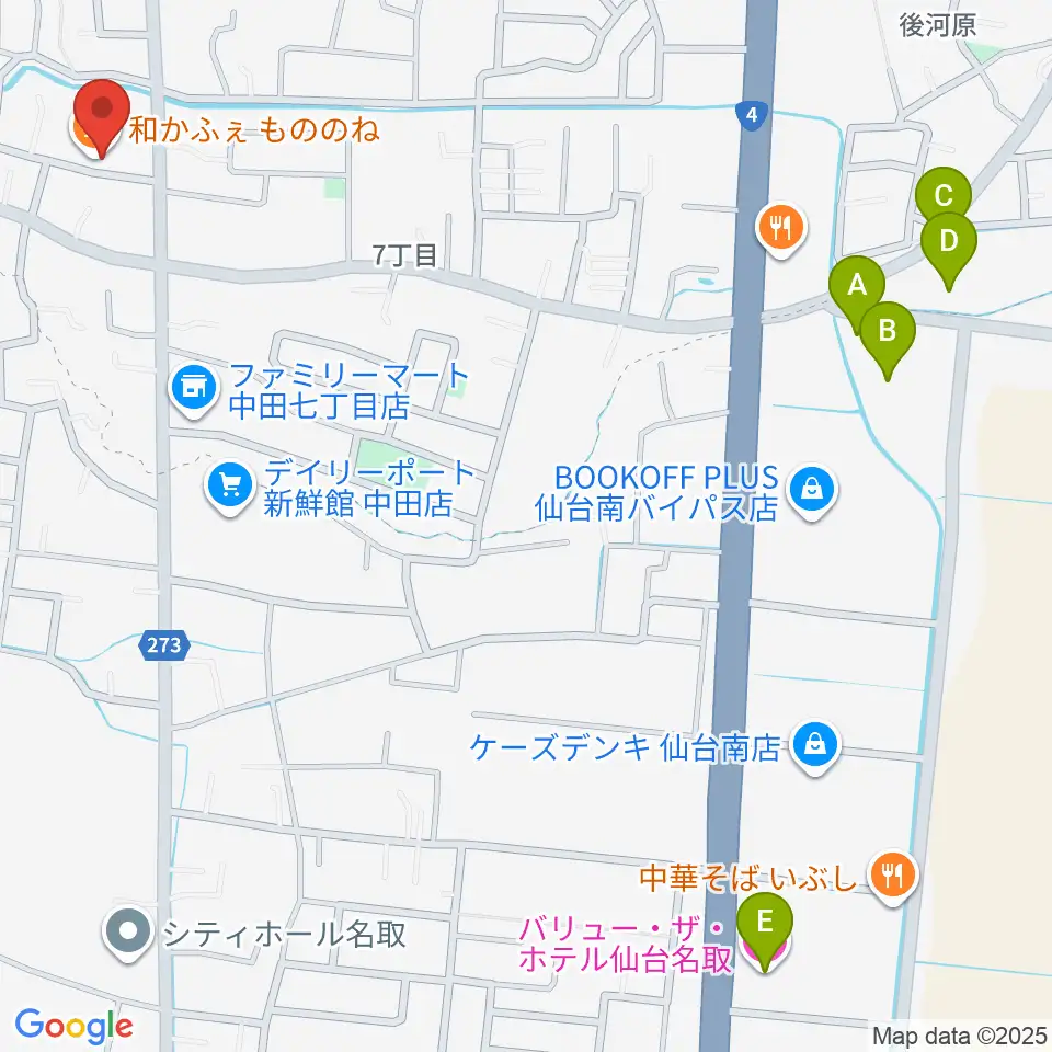 渡辺スタジオ周辺のホテル一覧地図
