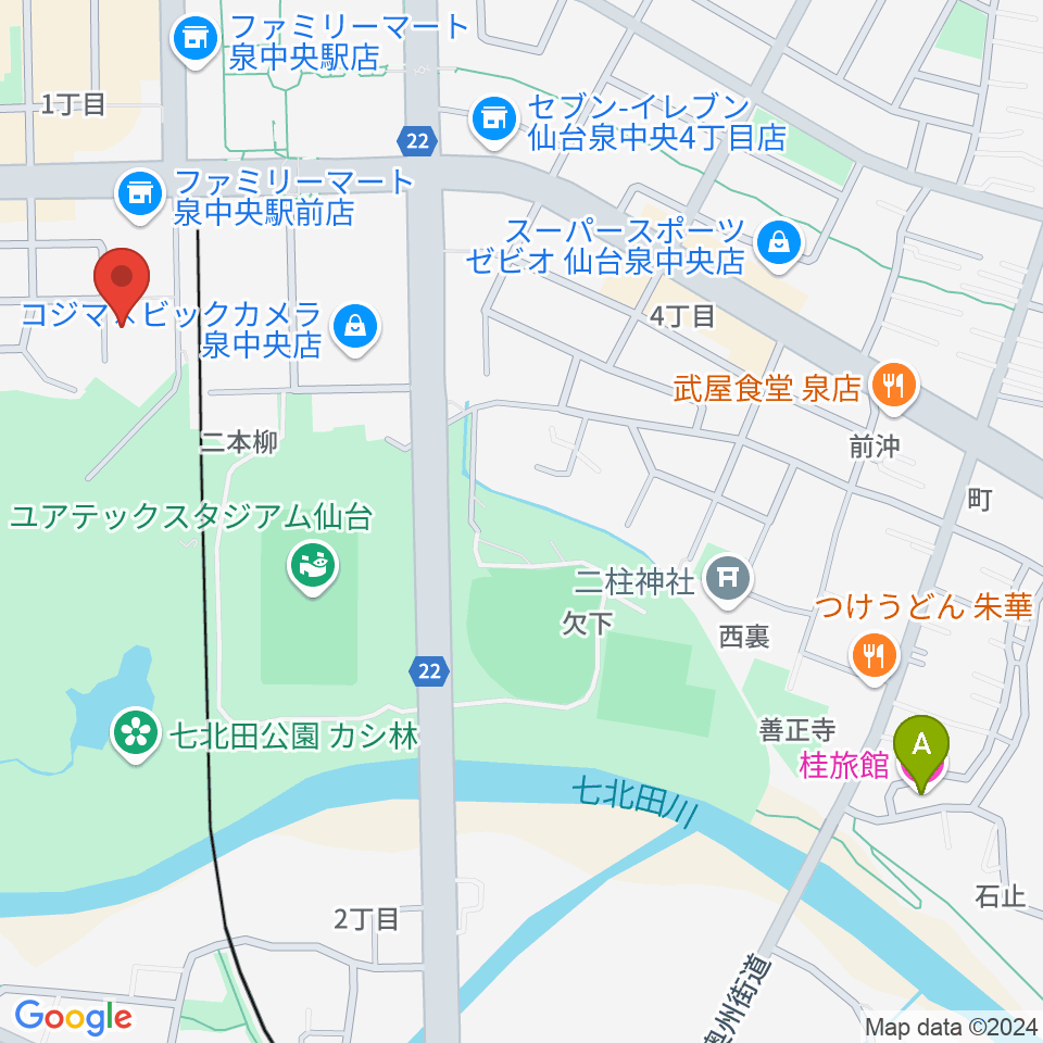 アライミュージックアカデミートゥッティ周辺のホテル一覧地図